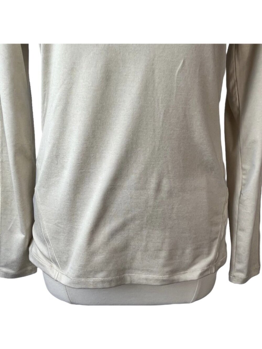 Hind Workout Long Sleeve Tshirt Medium Beige Tan Activewear Gym - Picture 4 of 8